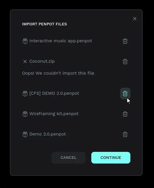 Import penpot file
