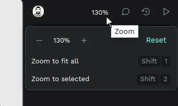 Zoom options