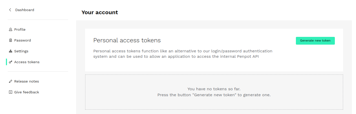 Access tokens