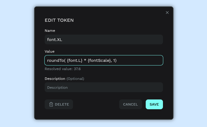 Font size function