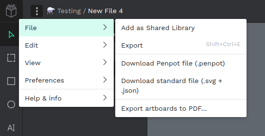 Import / Export files