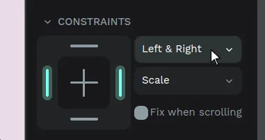 Horizontal constraints