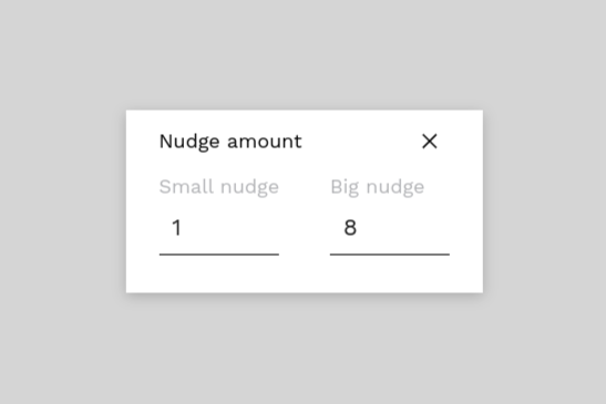 nudge amount
